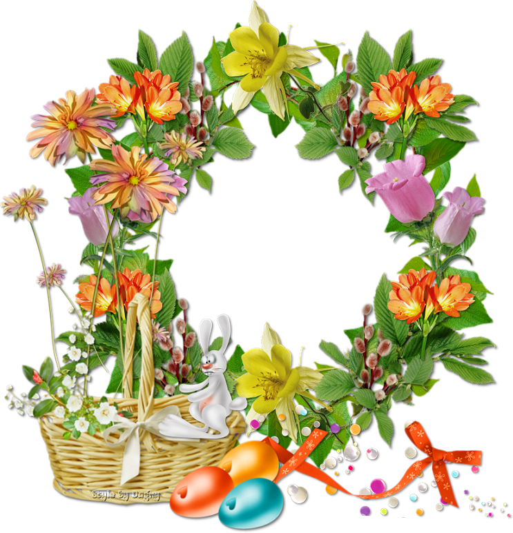 Cluster Wheatfields Clustereaster03 Clusterfairyeaster - Easter Cluster Png Frames (743x773)