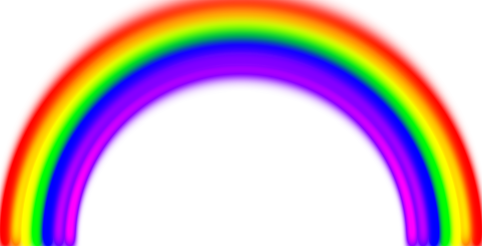 Illustration Of A Rainbow - Semi Circle Shaped Objects (958x490)