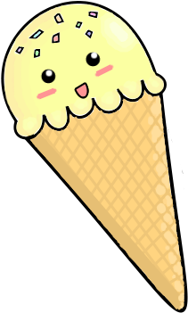 Happy Vanilla Ice Cream By Celiney-chan - Gelato (400x400)