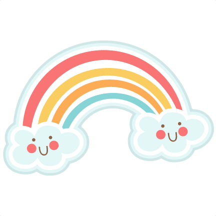 Cute Rainbow - Rainbow Cute Clipart Png (432x432)