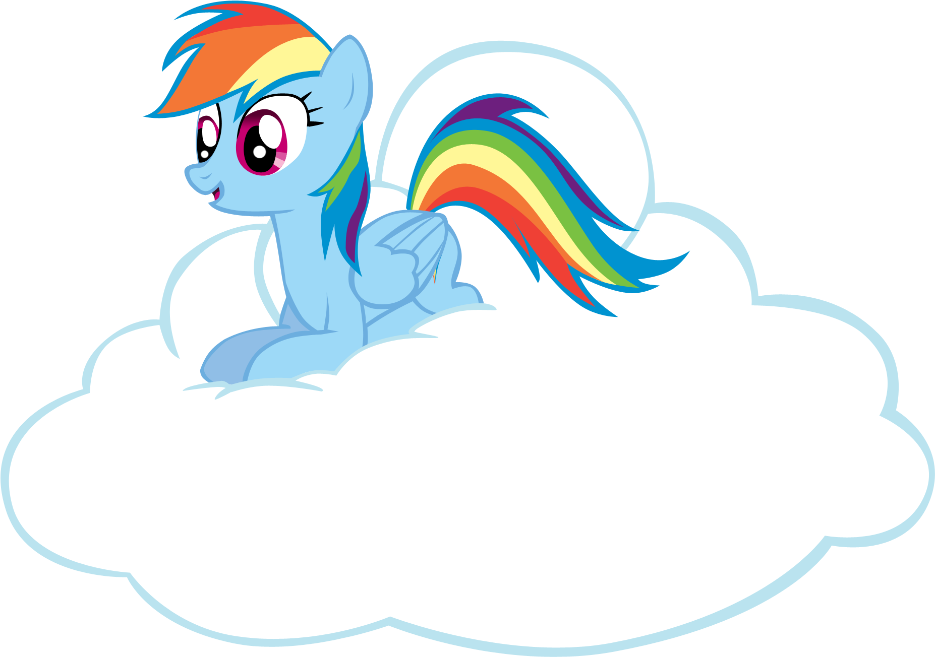 Rainbow's Cloud By Sierraex Rainbow's Cloud By Sierraex - Rainbow Dash (2135x1328)