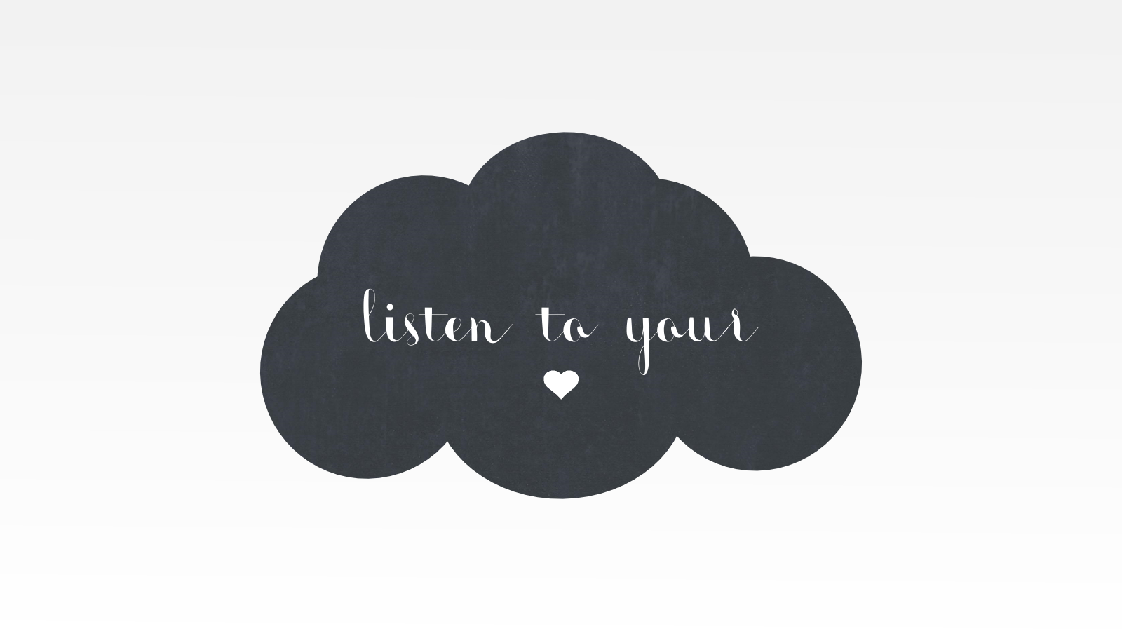 Listen To Your Heart Free Desktop Valentine's Day Wallpaper - Label (1600x900)