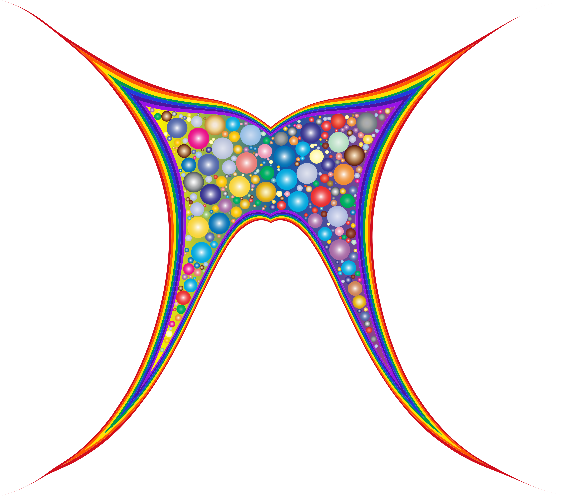 Rainbow Butterfly Clipart Transparent - Portable Network Graphics (2261x1989)