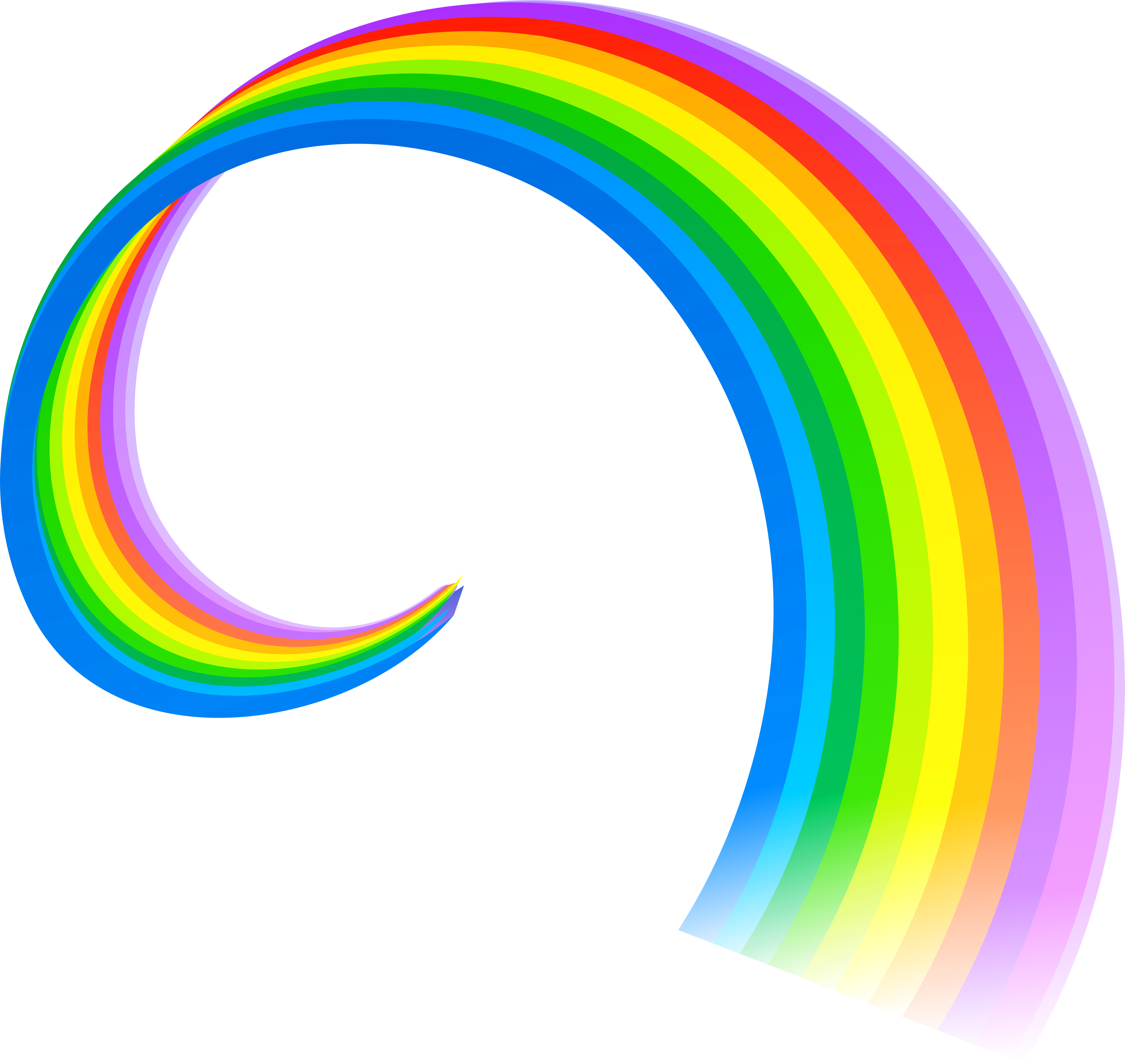 Rainbow Bridge Clipart - Rainbow Png (3493x3303)