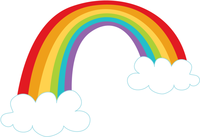 Mágico De Oz - Arco Iris Desenho Png (900x771)