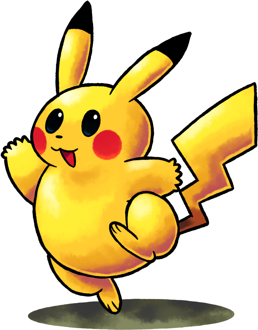 Pikachu Clipart Cute Rainbow - Mario & Luigi Style Smash Bros (1024x1317)