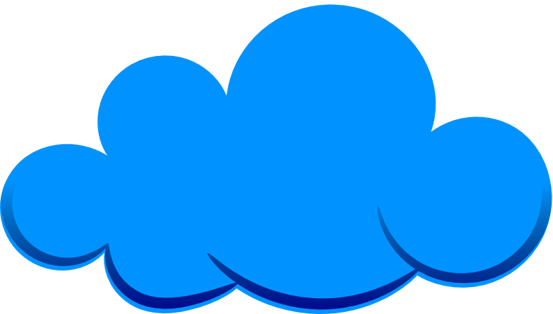 Best Blue Cloud Clipart - Clouds Clip Art Png (800x455)