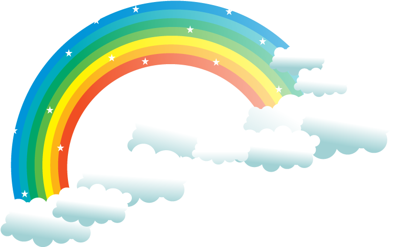 Rainbow Cloud Sky Clip Art - Portable Network Graphics (800x600)