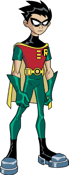 Superhero Robin Clipart Png - Original Teen Titans Robin (400x1006)