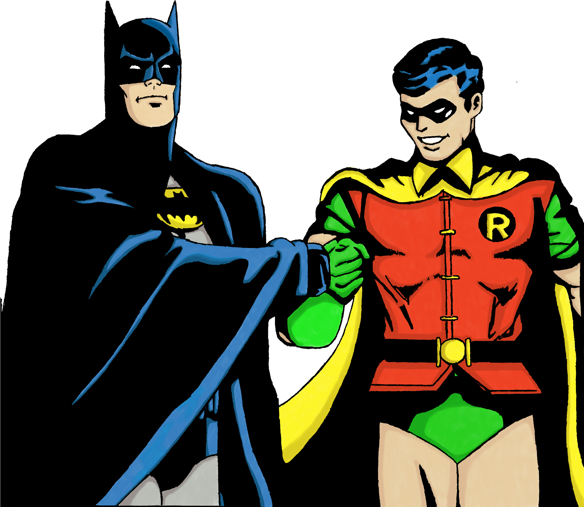 Superhero Robin Batman Transparent Png - Batman And Robin Png (2310x2029)