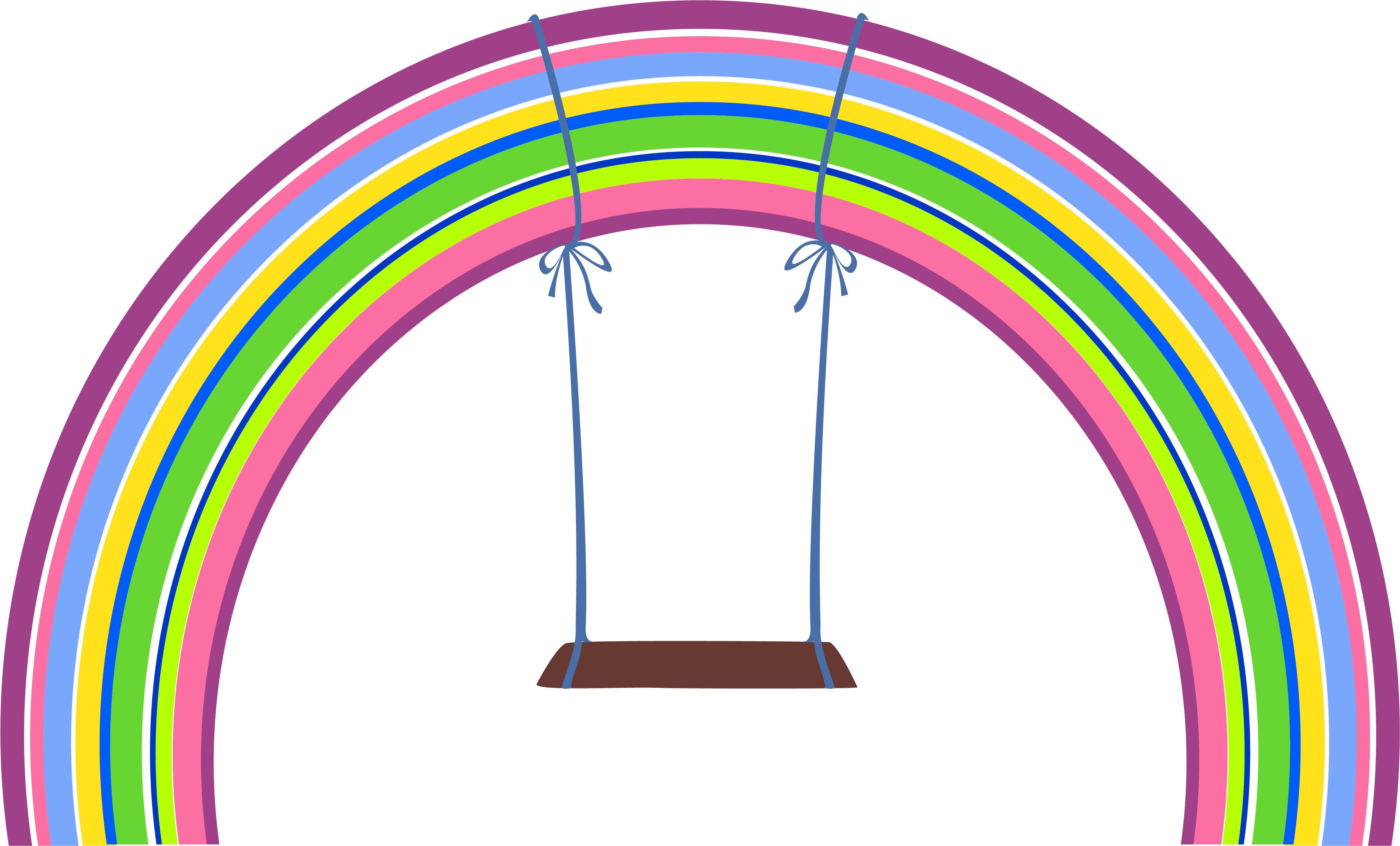 Rainbow With Swing Png Clipart - Png Swing Clipart (4724x3095)