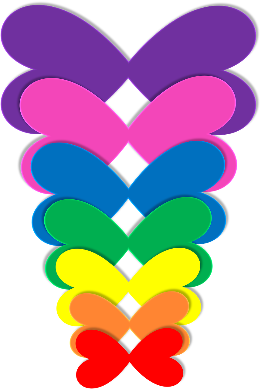 Free Image On Pixabay - Arco Iris De Coração (860x1280)