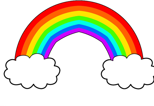 Animation Cartoon Rainbow Drawing - Rainbow Cartoon (500x500)