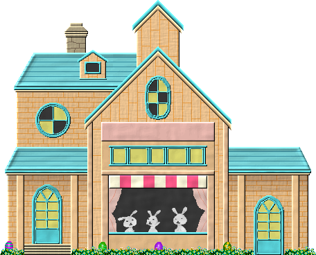 Blue Easter House By Herbertrocha - House (456x368)