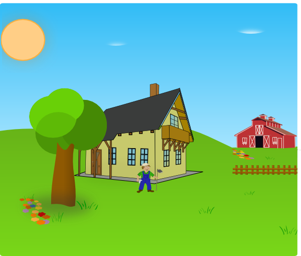 Farm Background Clip Art At - Farmbackground Clipart (600x510)