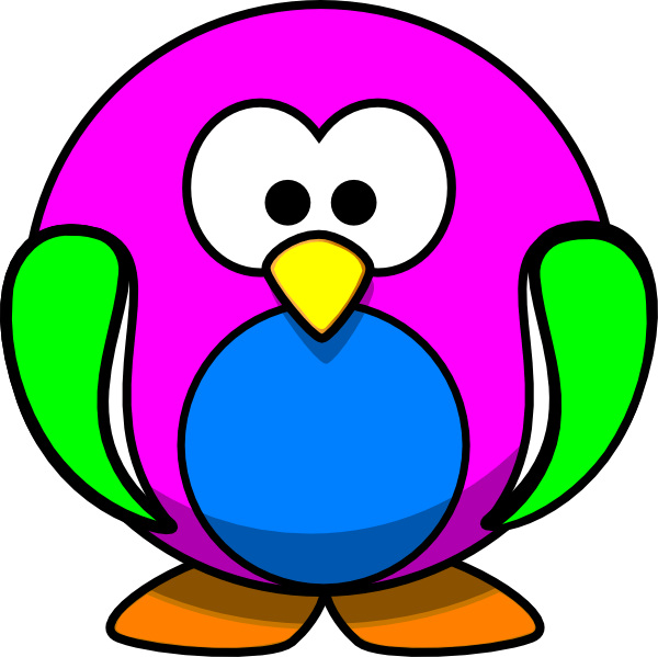 Rainbow Penguin Clip Art - Cartoon Penguin (600x599)