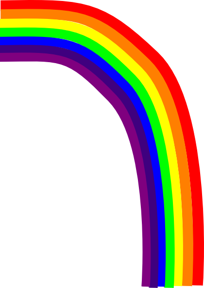Rainbow Clip Art - Imagenes De Arcoiris (420x593)