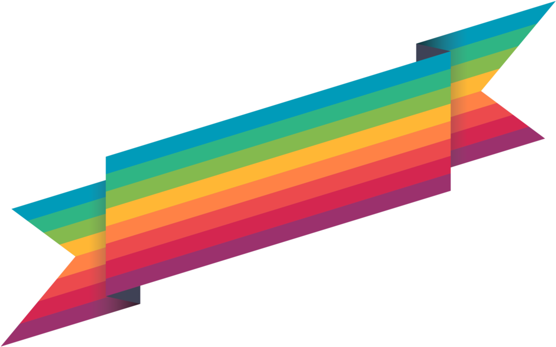 Ribbon Colorful Rainbow Design Decoration - 2018 (1122x712)