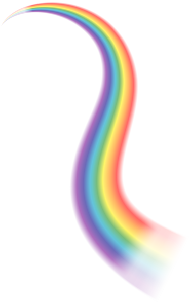 Rainbow Line Png Free Clip Art Image - Clip Art (375x600)
