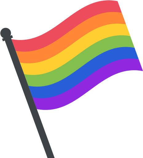 Rainbow Flag Png Transparent Images - Rainbow Flag Emoji Png (512x512)