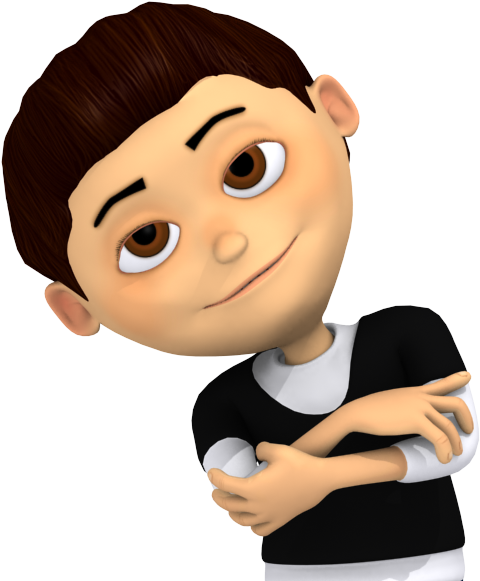 Cartoon Confident Young Boy - Young Cartoon Boy (600x600)