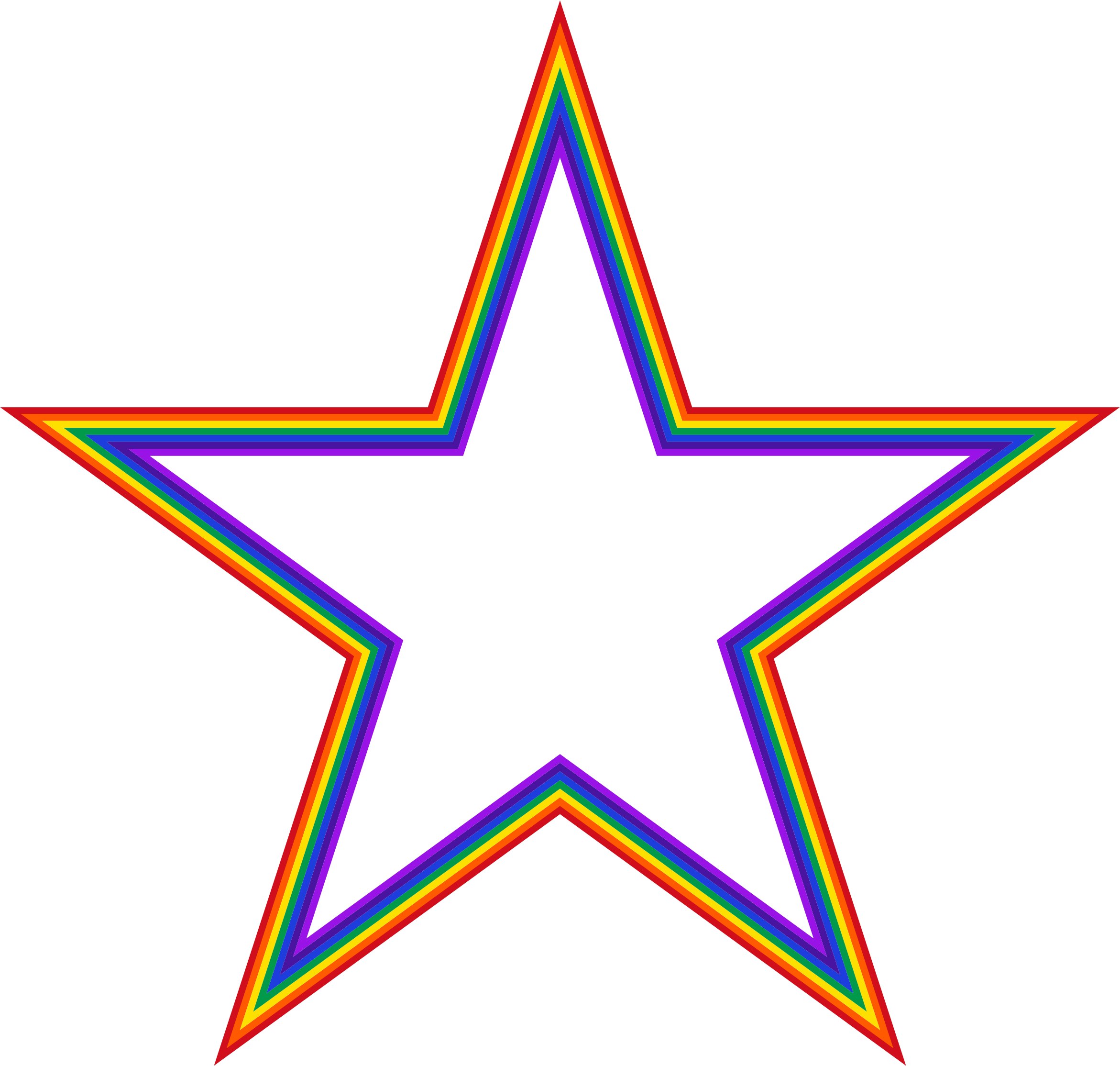 Rainbow Star Clip Art Download - Air Force Aircraft Insignia (2342x2228)