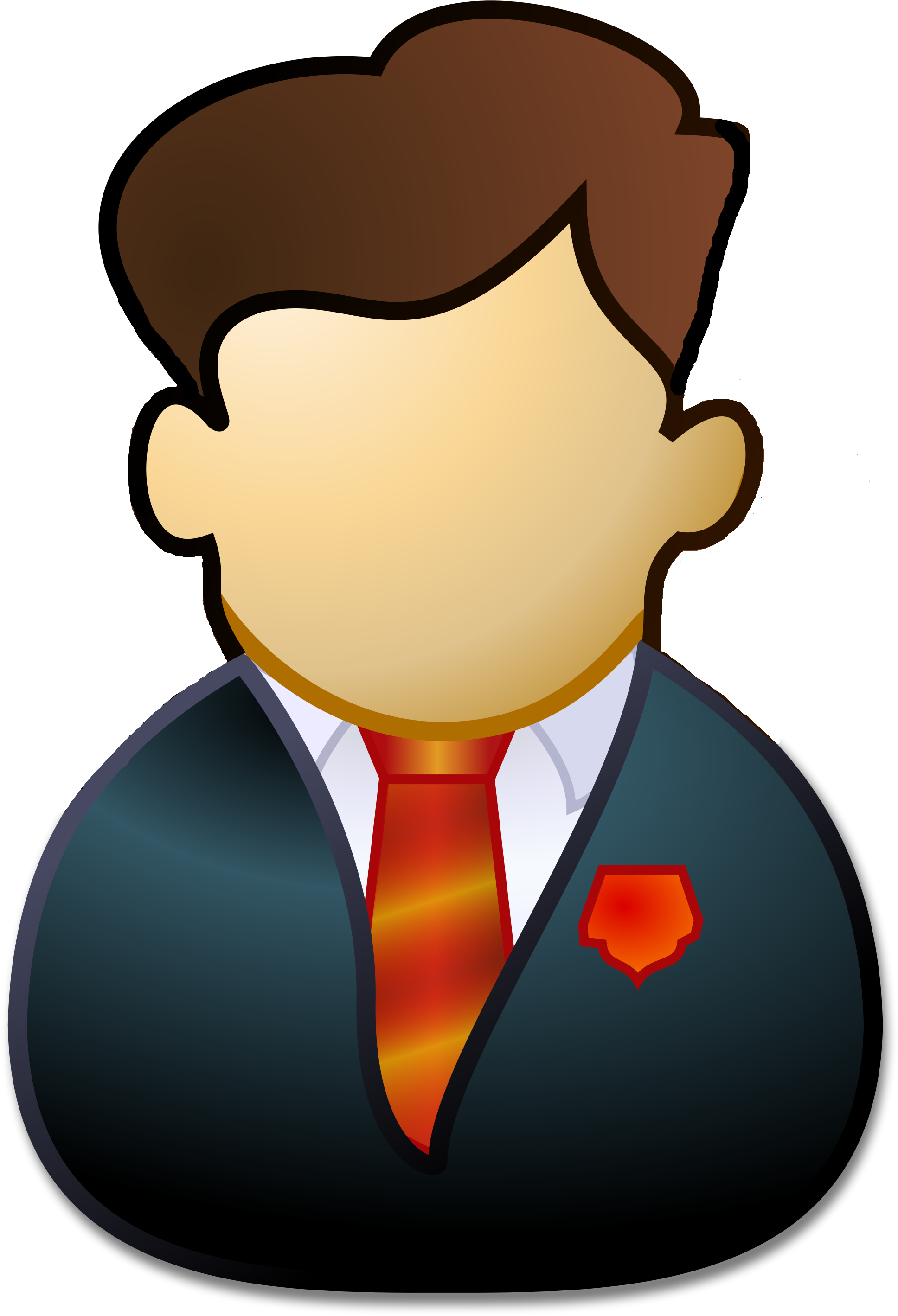 Person Red Icons - Clip Art (2000x2887)