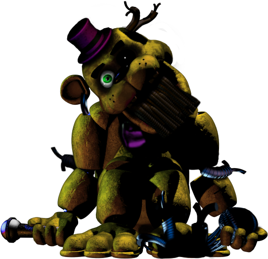 Smiley Facade 15 2 Ennard Infested Fredbear By Normalfnaffan - Fnaf Yellow Bear (541x550)