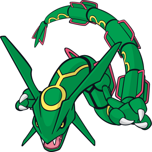 Rayquaza By Thegreatpikminzx - Pokemon Shiny Rayquaza Mega (512x513)