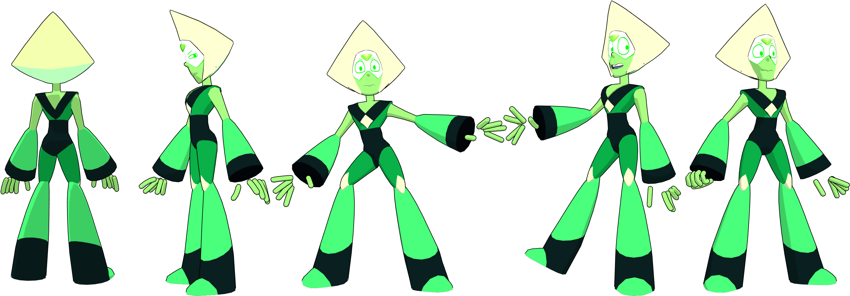 Yusunaby 156 6 Mmd Peridot Model By Dragon Master - Art (2780x977)