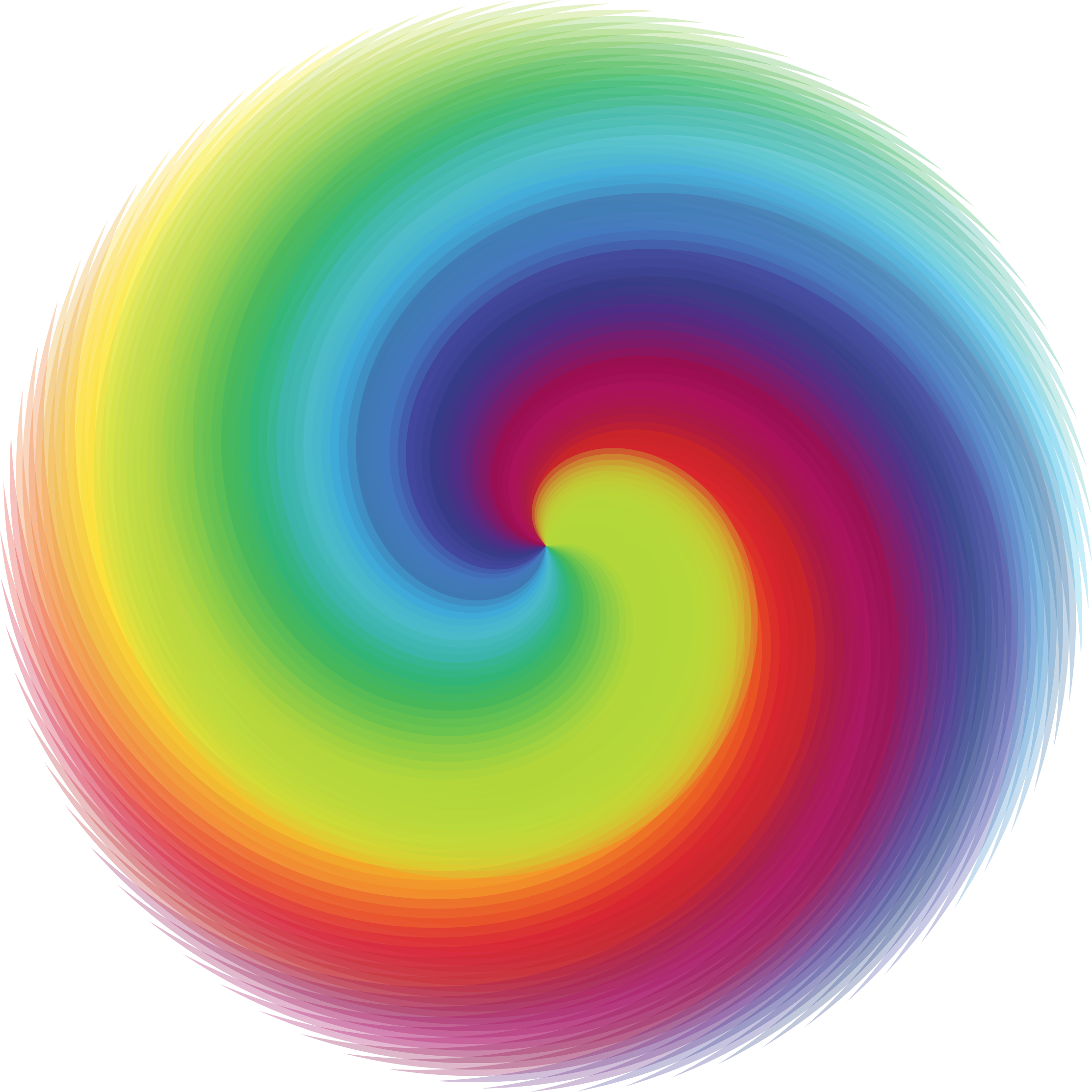 Rainbow - Rainbow Swirl Circle (2226x2226)