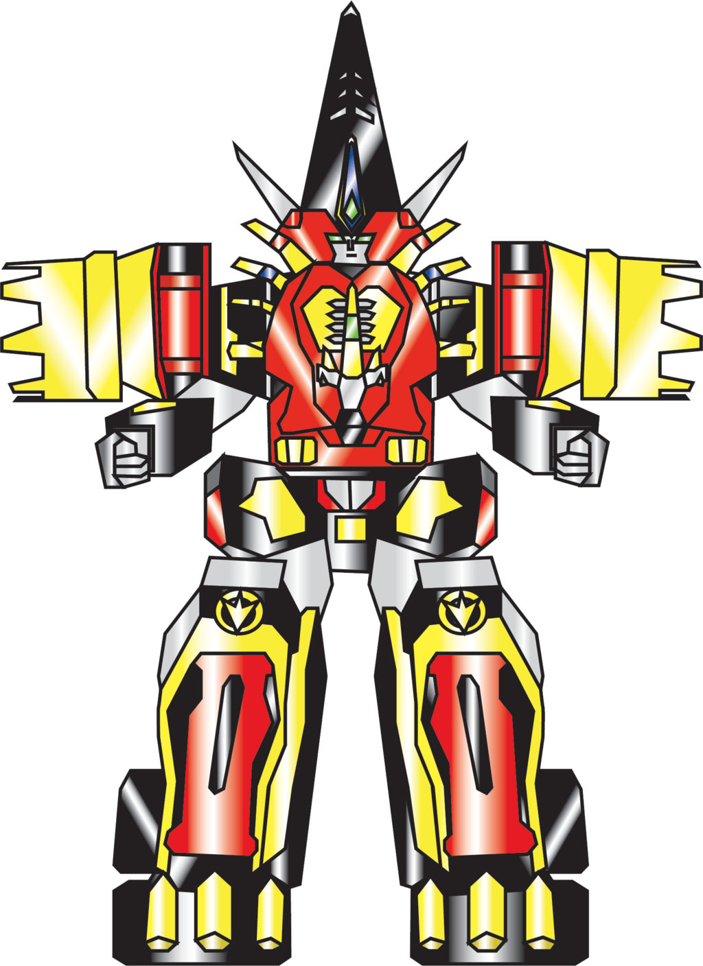 Nobird27 7 0 Mezodon-megazord By Nobird27 - Power Ranger Dino Thunder Cephalazord (1024x1408)