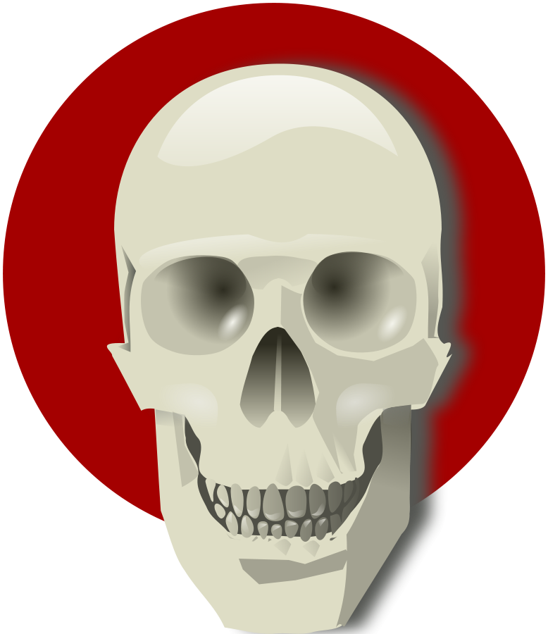 This Free Clip Arts Design Of Human Skull - Png Gif De Live (778x900)