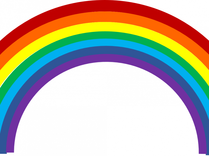 Download Charming Rainbows Clipart - Download Charming Rainbows Clipart (800x600)