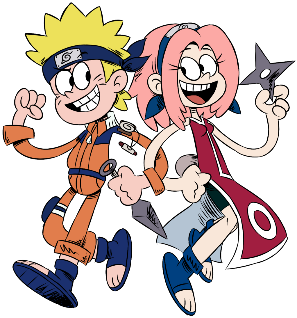 [mm] ''loud House'' Style - Naruto The Loud House (1024x1100)