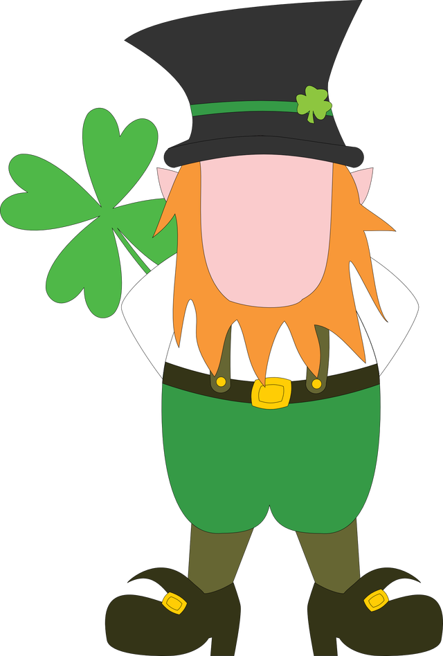 Leprechaun Clip Art - Put Your Face On A Leprechaun (640x948)
