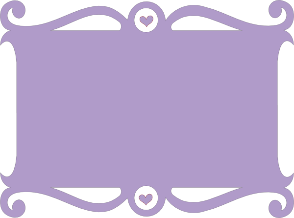 Baby Shower Labels Clip Art At Clker - Purple Baby Shower Borders (600x446)