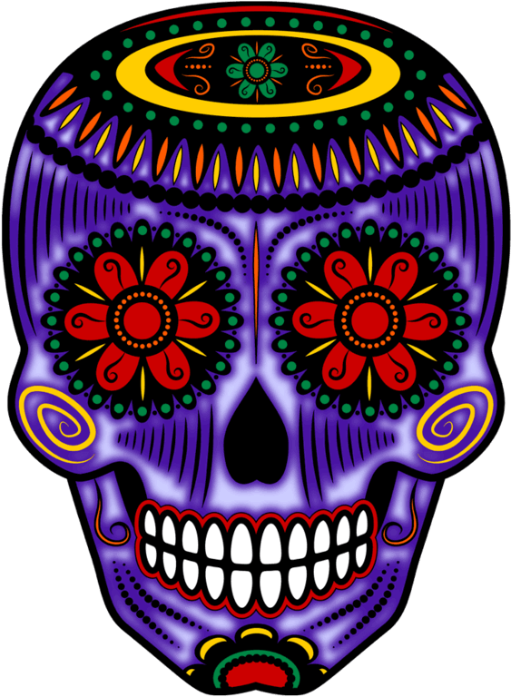 Dia De Los Muertos - Calavera (580x783)