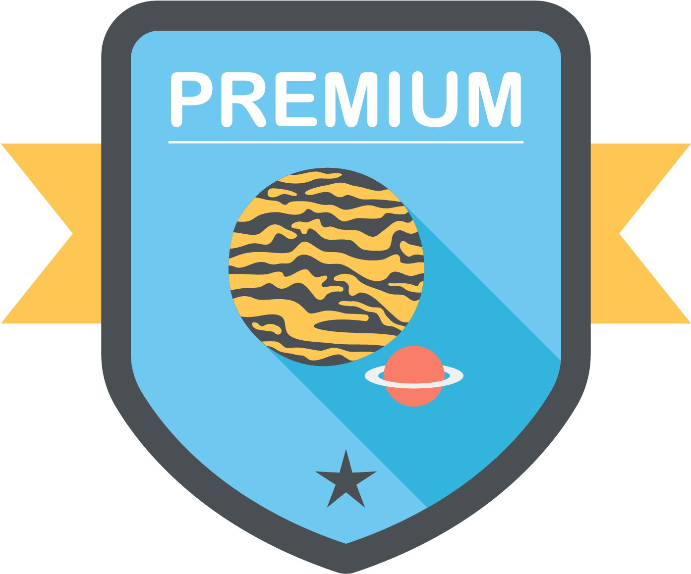 Vector Cartoon Planet Label - Illustration (1926x1601)