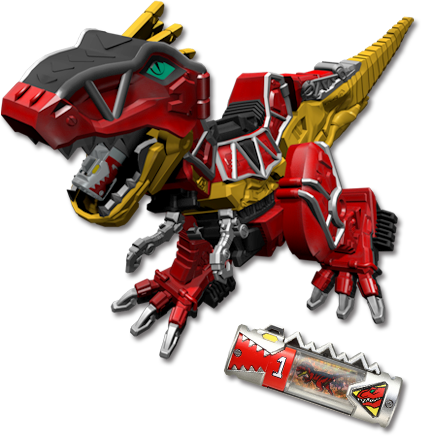 T-rex Zord - Power Rangers Dino Charge Zords (421x436)