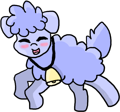 Baby Blue By Cake-pup - Cartoon (450x410)