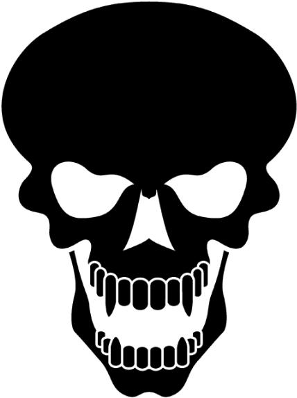 Skull Black Png - Skull Tattoo Png - Full Size PNG Clipart Images Download