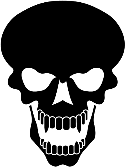 Skull Black Png - Skull Tattoo Png (449x600)
