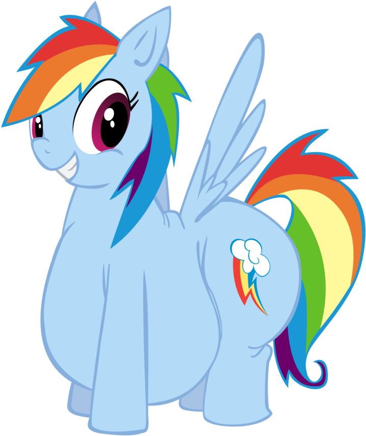Fat, Obese, Rainbow Dash, Safe, Secretgoombaman12345, - Obesity (894x894)