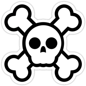 Skull And Cross Bones Images - Skull And Crossbones Clipart (375x360)