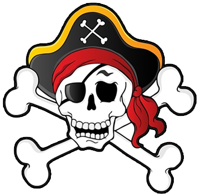 Preview - Pirate Skull And Crossbones Clipart (400x400)