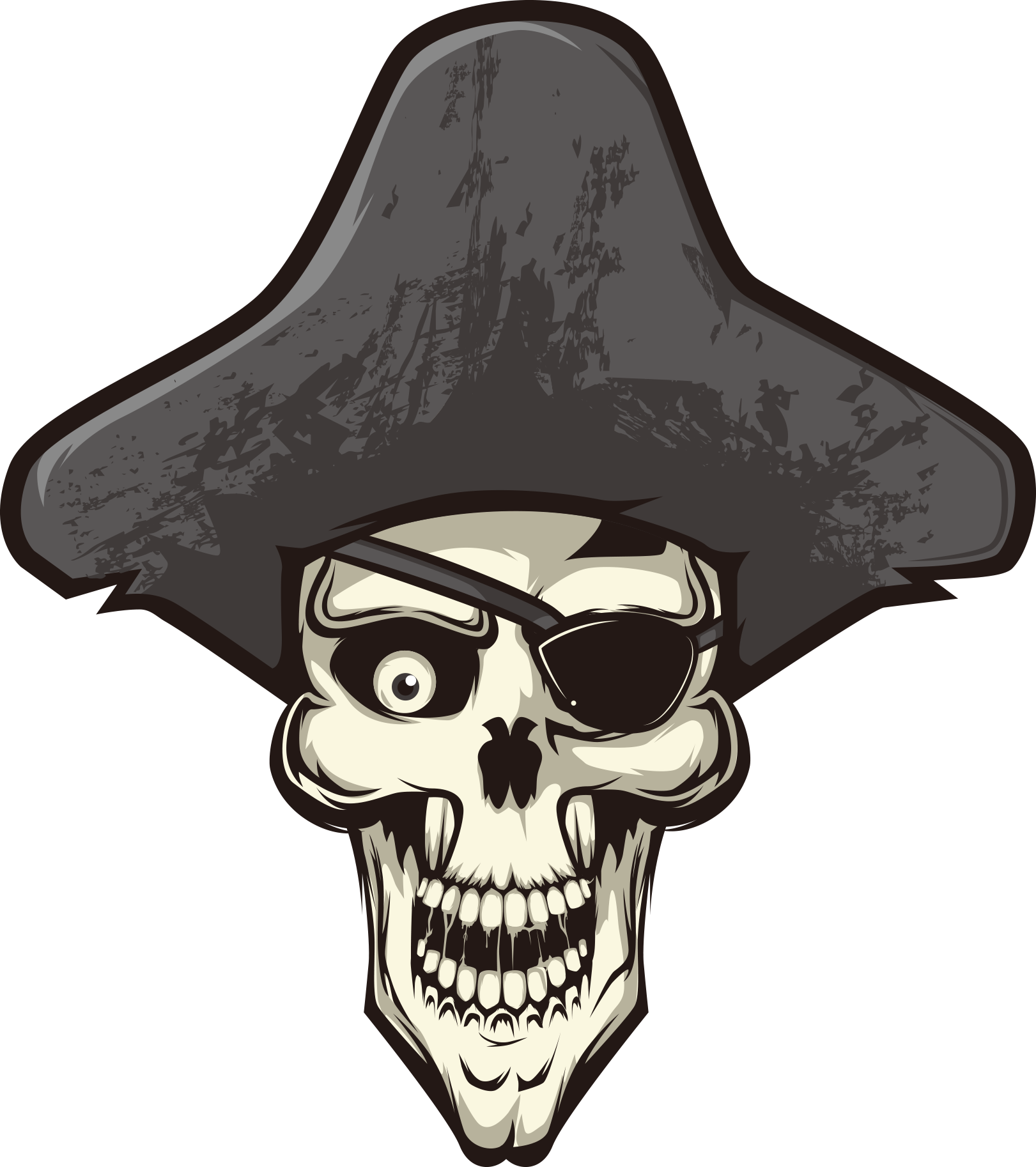 Skull Calavera Piracy Euclidean Vector - Iphone Wallpaper Hd Girl Skull (1621x1826)