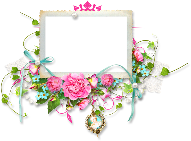 Pink Roses Cluster Frames - Garden Roses (650x469)