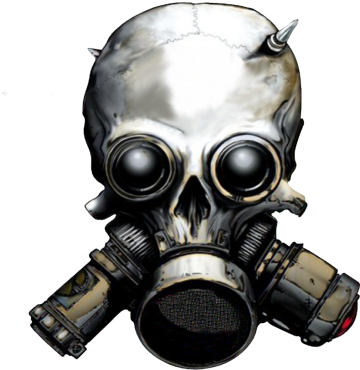 Best Of Pictures Of Skull And Crossbones Skull Psd - Gas Mask Skull Png (396x400)