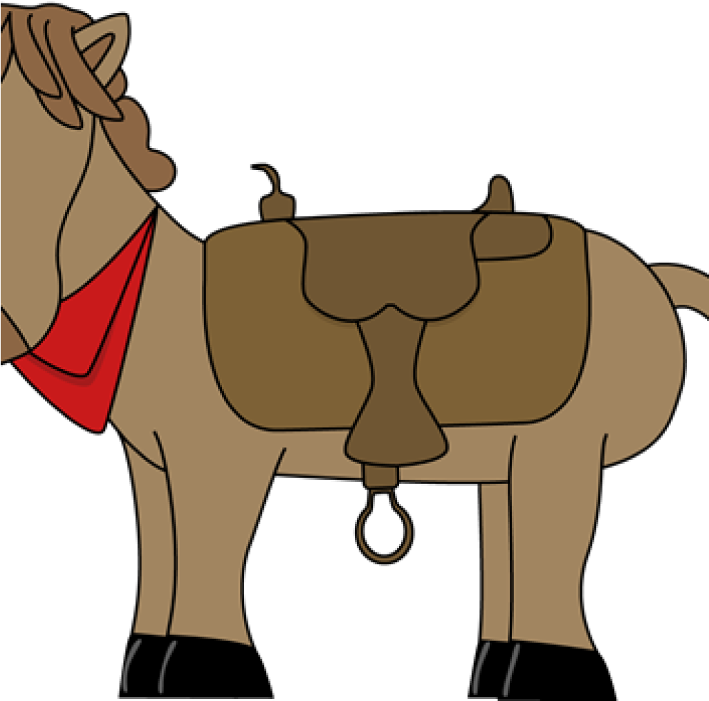 Western Clip Art Where To Find Free Western Clipart - Saddle On Horse Cartoon (1024x1024)
